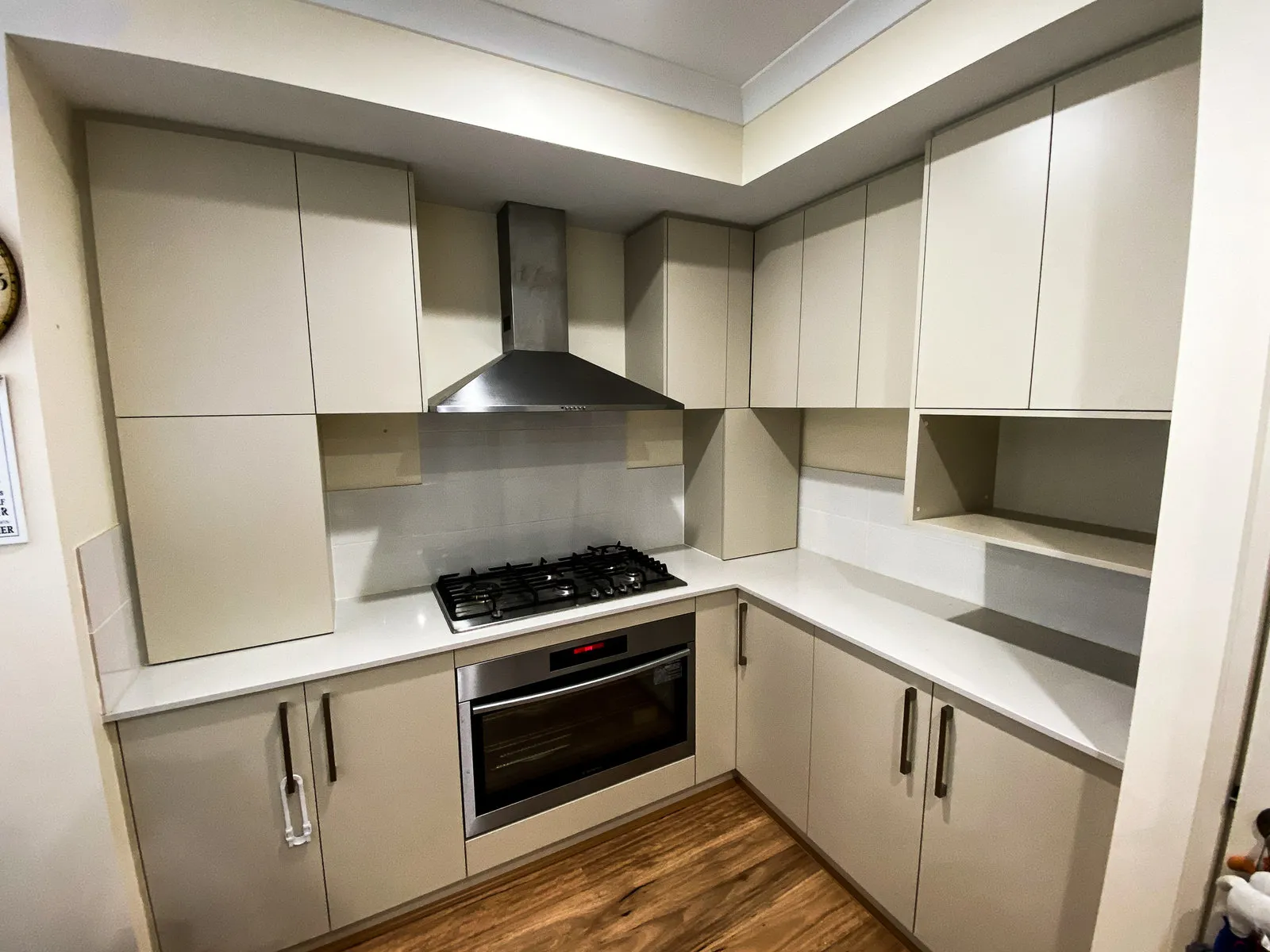 Shaker kitchen, black hardware