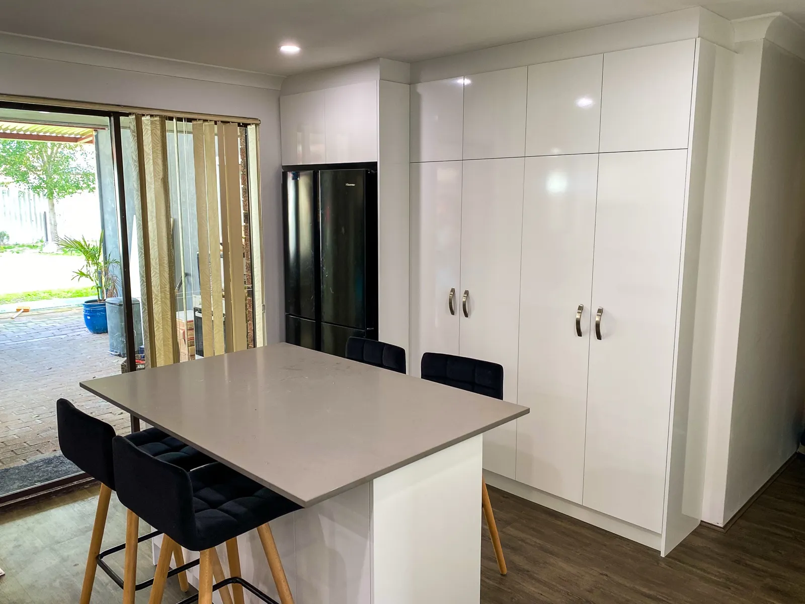 Floor-to-ceiling pantry wall