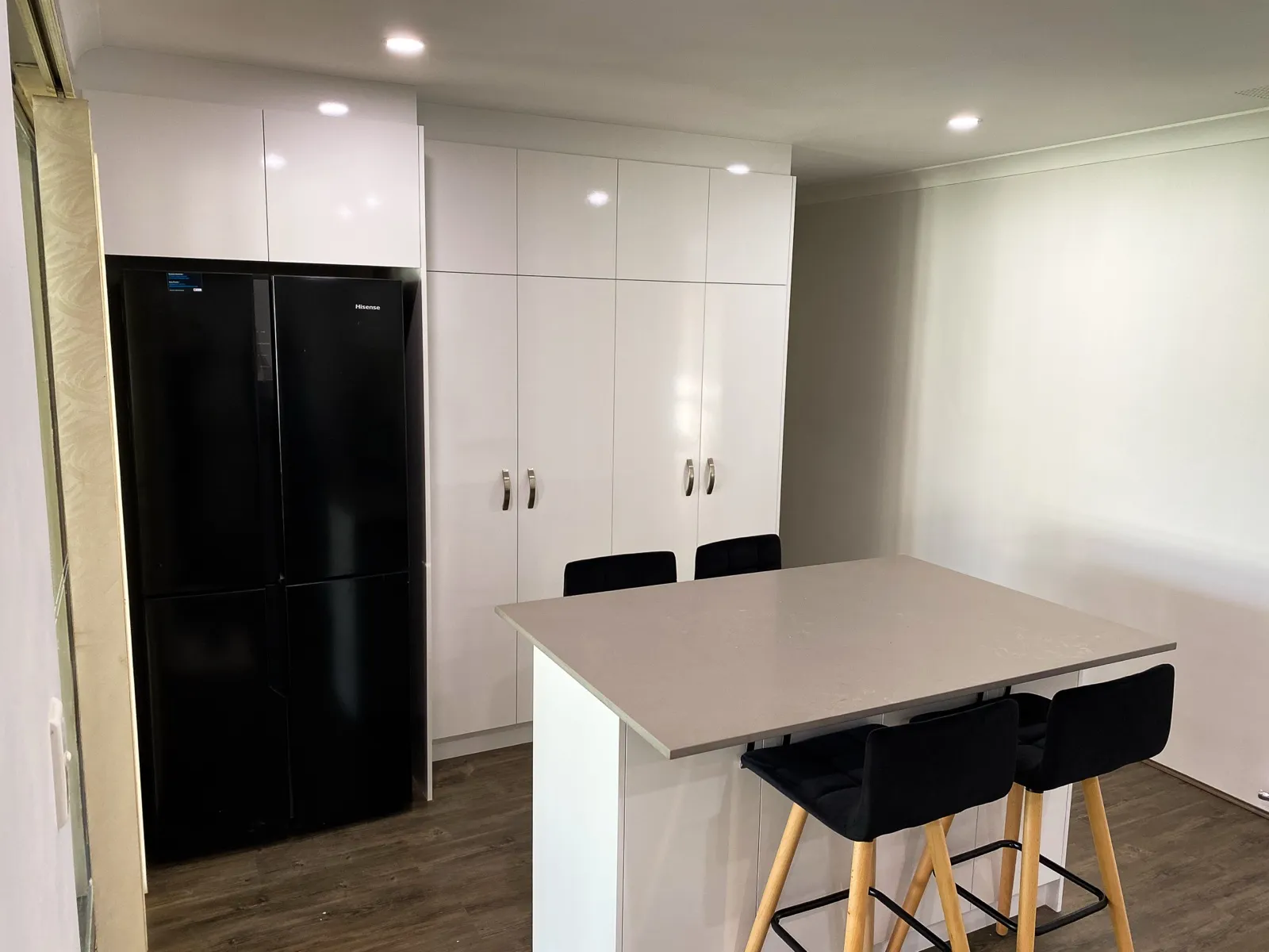 Pantry wall and fridge surround