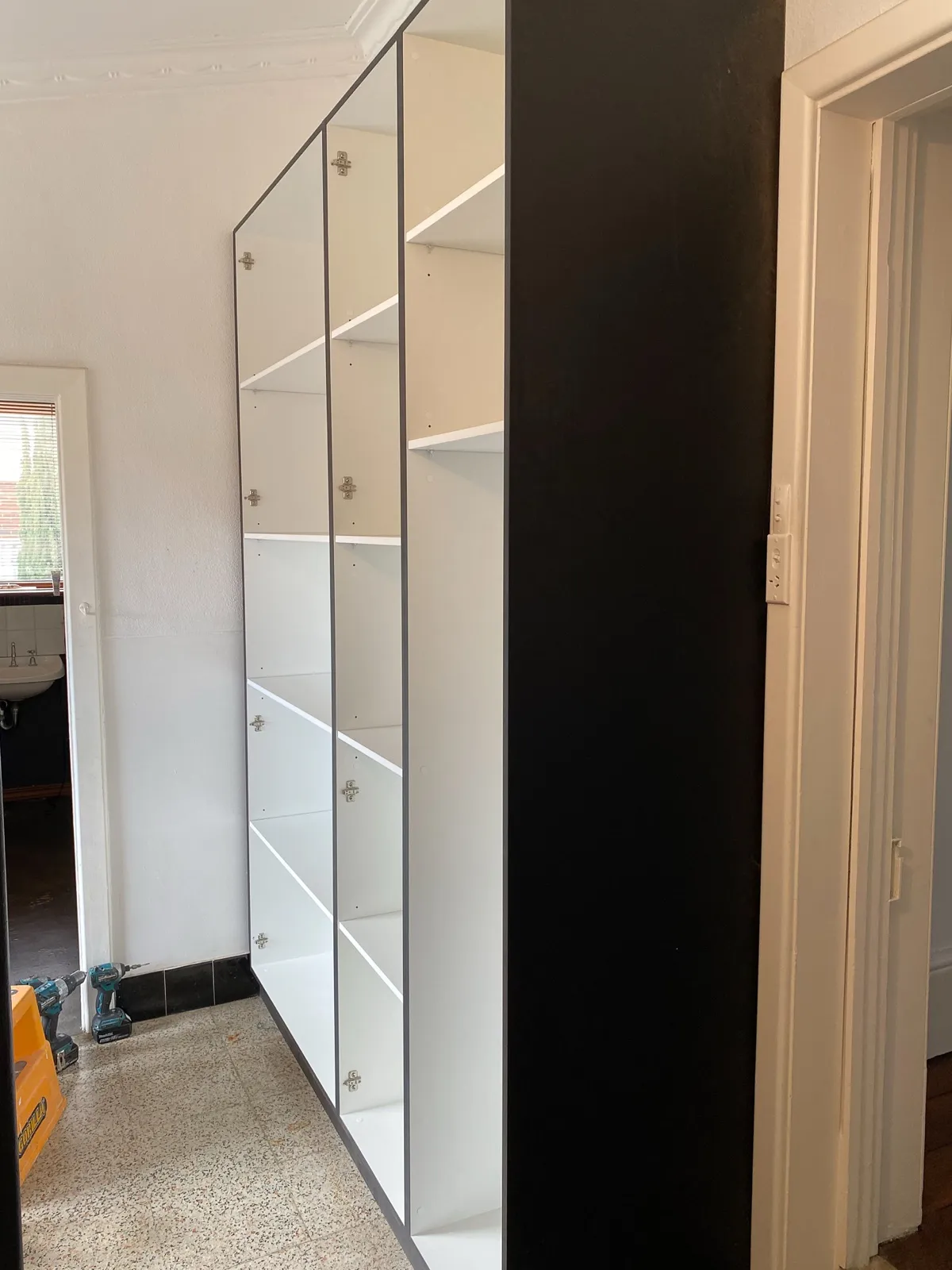 Linen cupboard install