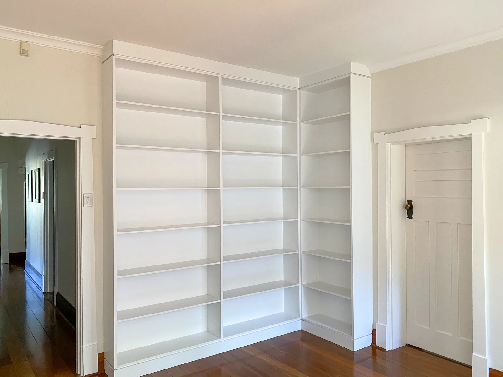 Built-in library wall