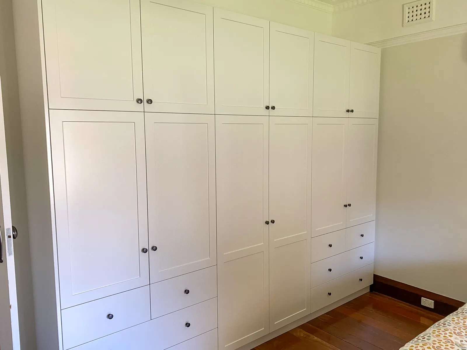 Shaker wardrobe wall